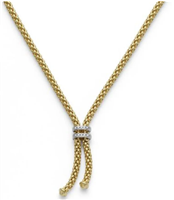 Collana Fope Donna in Oro giallo Diamante 0.09 Ct 809BBR - 809BBR